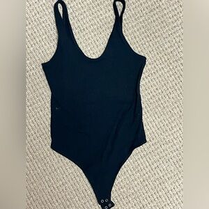 Abercrombie & Fitch Black Sleeveless Bodysuit size small womans